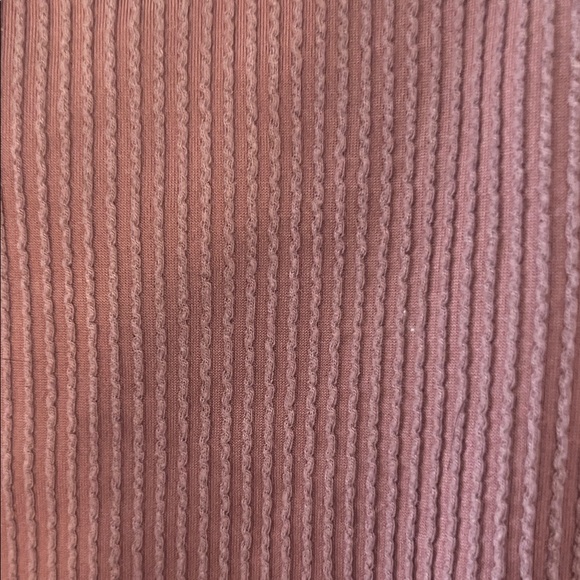 Maurices Ribbed Short Sleeve Top - Dusty Rose - Picture 4 of 4